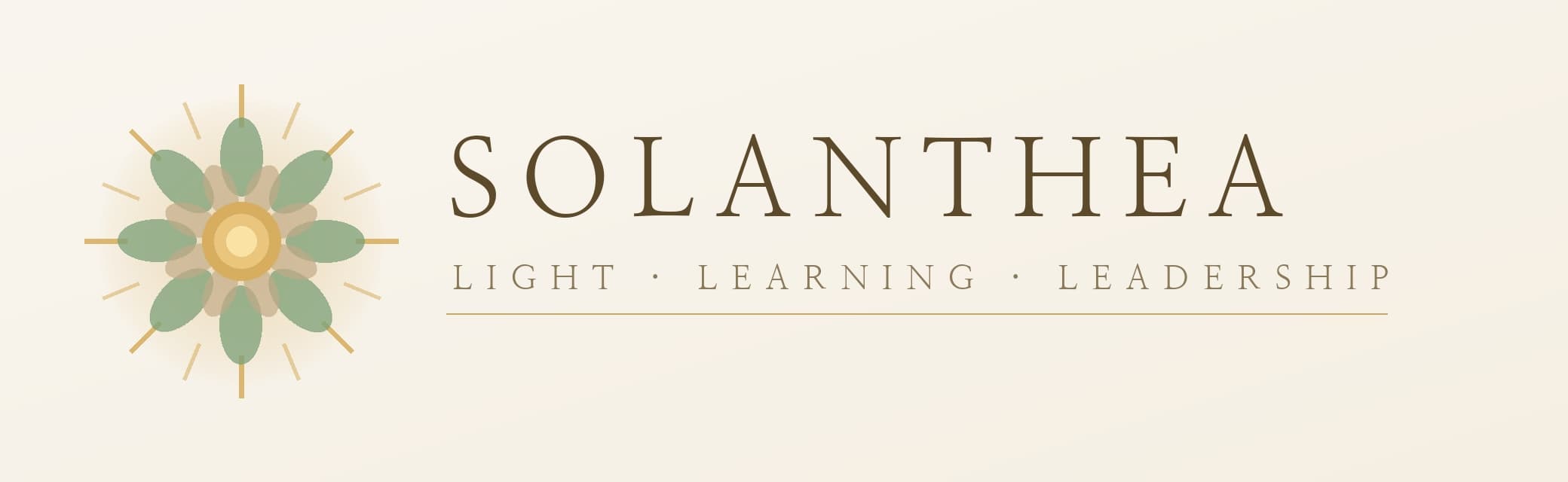 Solanthea — Light · Learning · Leadership